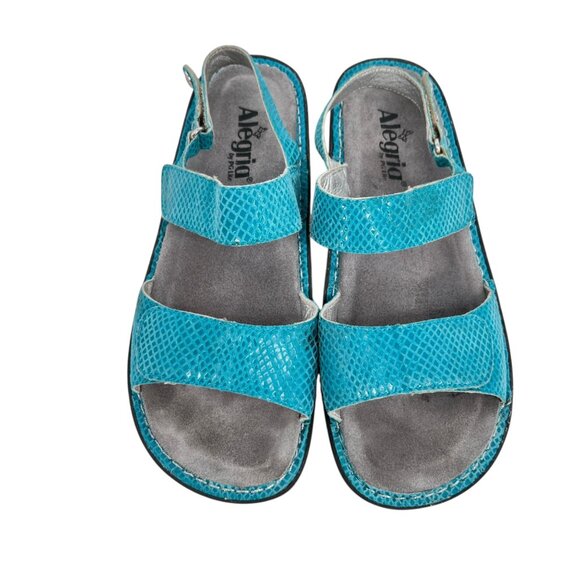 Alegria Verona Aqualita Turquoise Blue Sandals Size 40 9.5 - Picture 5 of 13